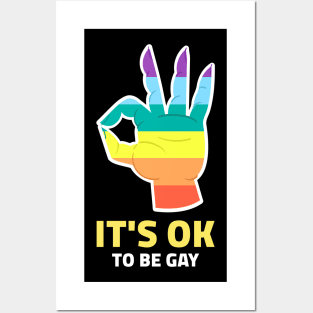 It's ok to be gay Posters and Art